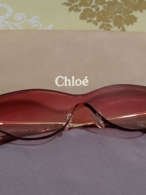 NWOT - Chloé Rimless Gradient Pink Sunglasses
